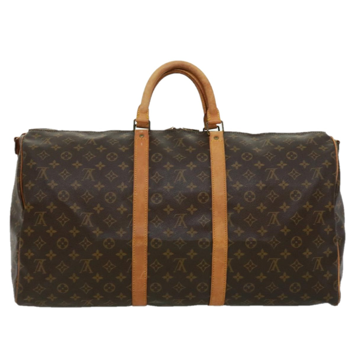LOUIS VUITTON Monogram Keepall Bandouliere 55 Boston Bag M41414 LV jk2787