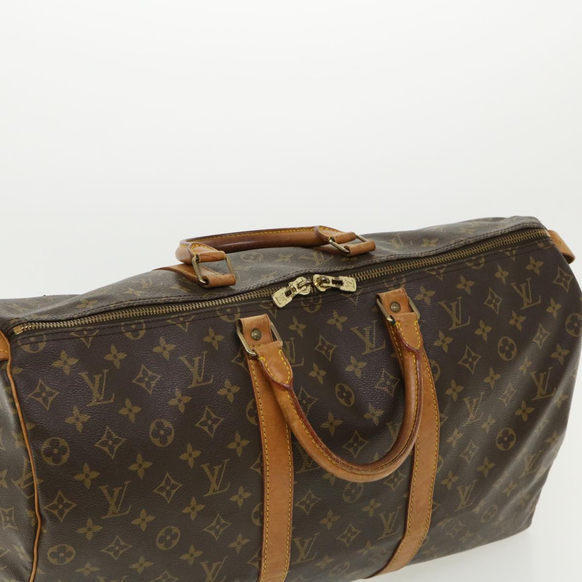 LOUIS VUITTON Monogram Keepall 50 Boston Bag M41426 LV jk2794
