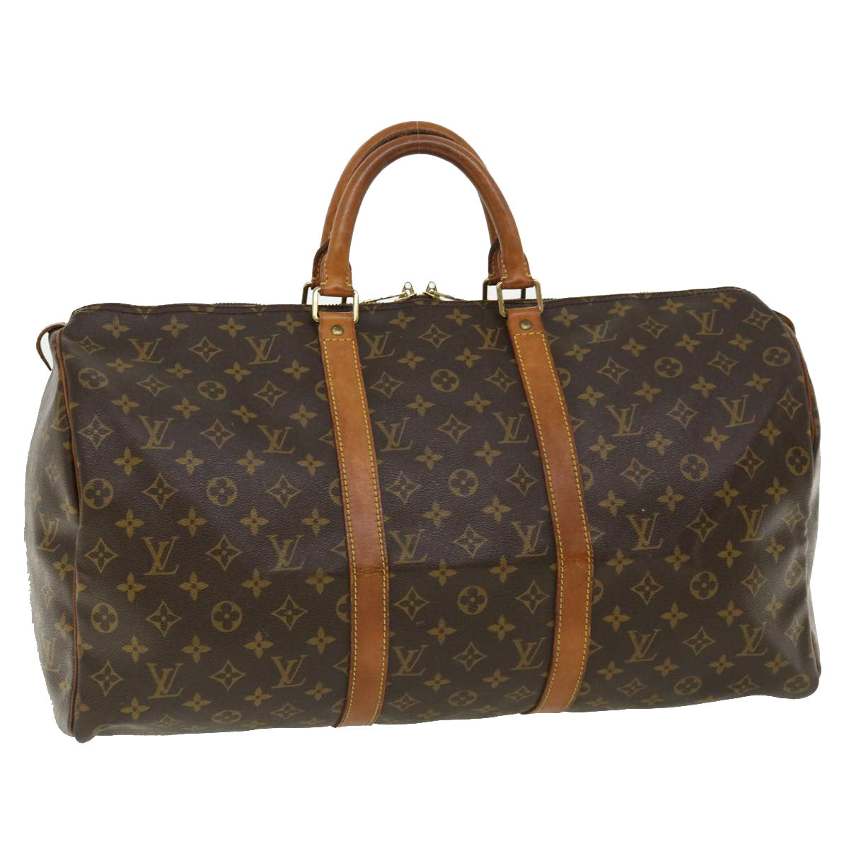 LOUIS VUITTON Monogram Keepall 50 Boston Bag M41426 LV jk2795