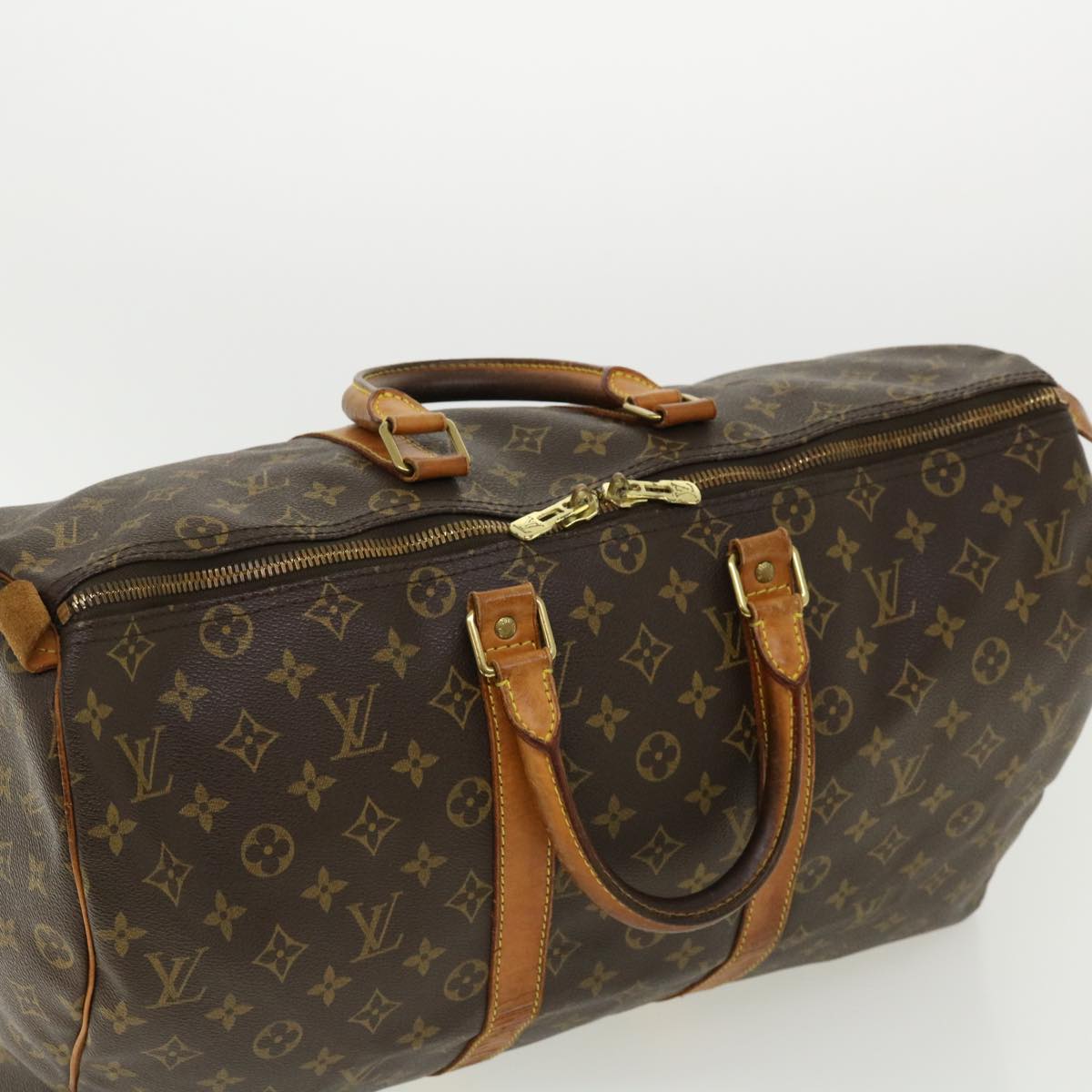 LOUIS VUITTON Monogram Keepall 45 Boston Bag M41428 LV jk2796