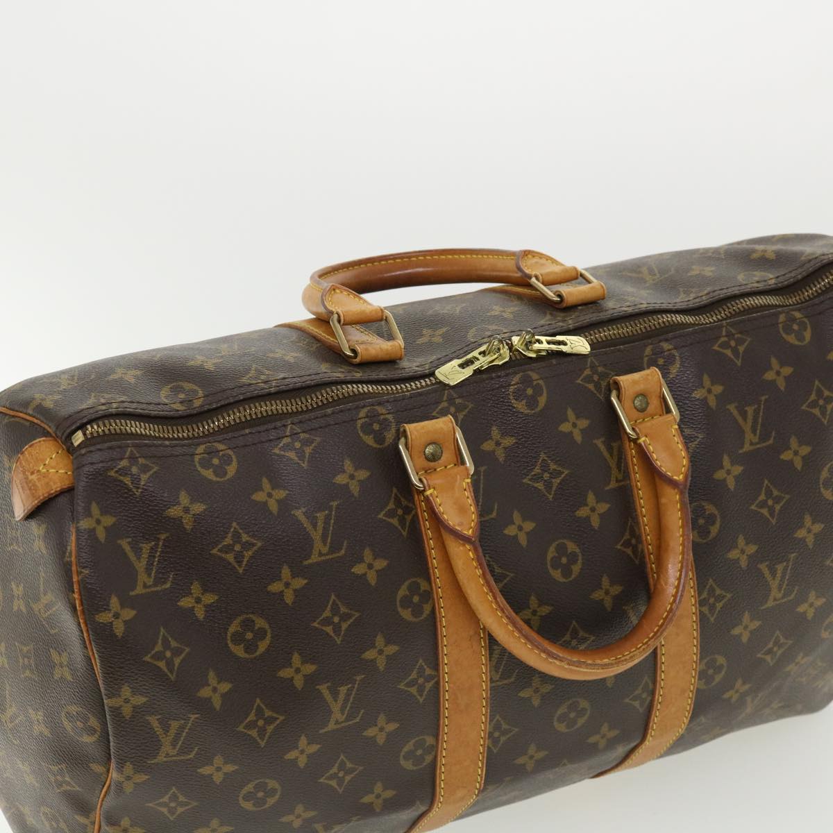 LOUIS VUITTON Monogram Keepall 45 Boston Bag M41428 LV jk2798