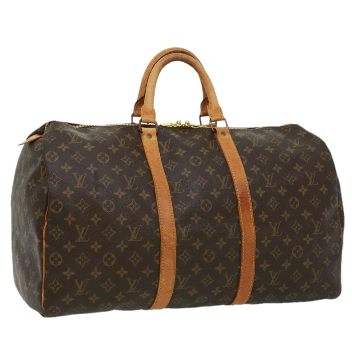 LOUIS VUITTON Monogram Keepall 50 Boston Bag M41426 LV jk2801