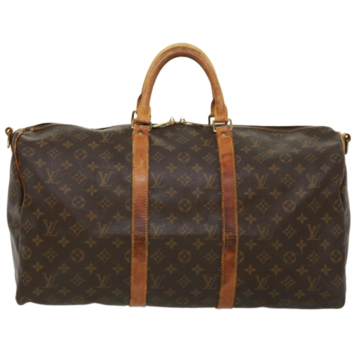 LOUIS VUITTON Monogram Keepall Bandouliere 50 Boston Bag M41416 LV jk2809