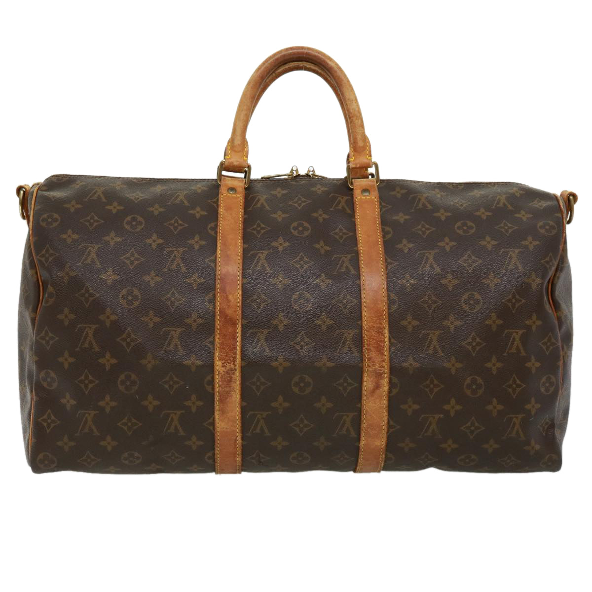LOUIS VUITTON Monogram Keepall Bandouliere 50 Boston Bag M41416 LV jk2809