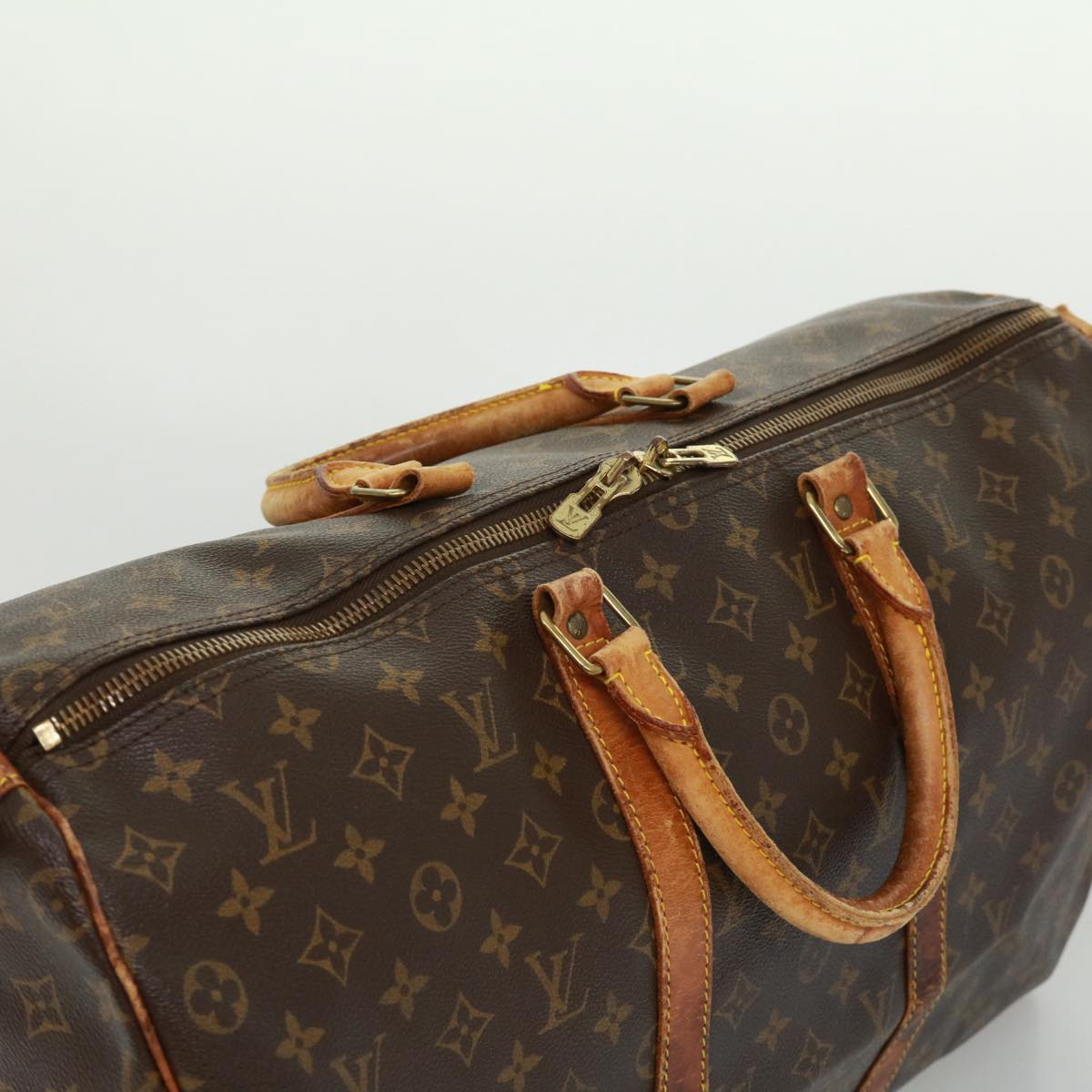 LOUIS VUITTON Monogram Keepall Bandouliere 50 Boston Bag M41416 LV jk2809