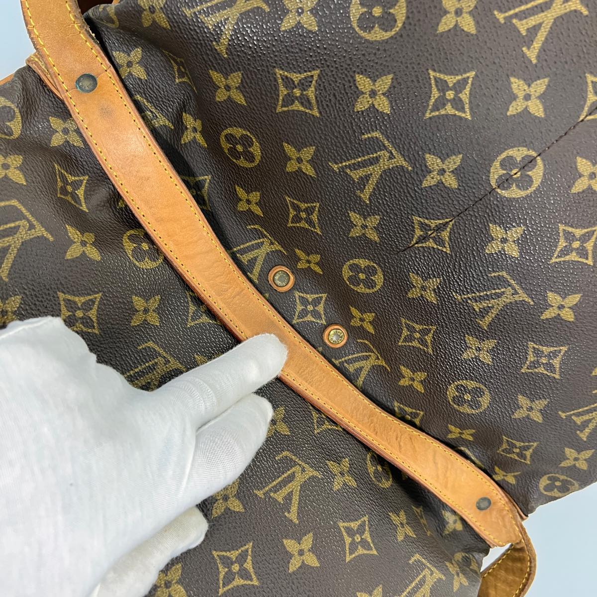LOUIS VUITTON Monogram Saumur 35 Shoulder Bag M42254 LV jk2817