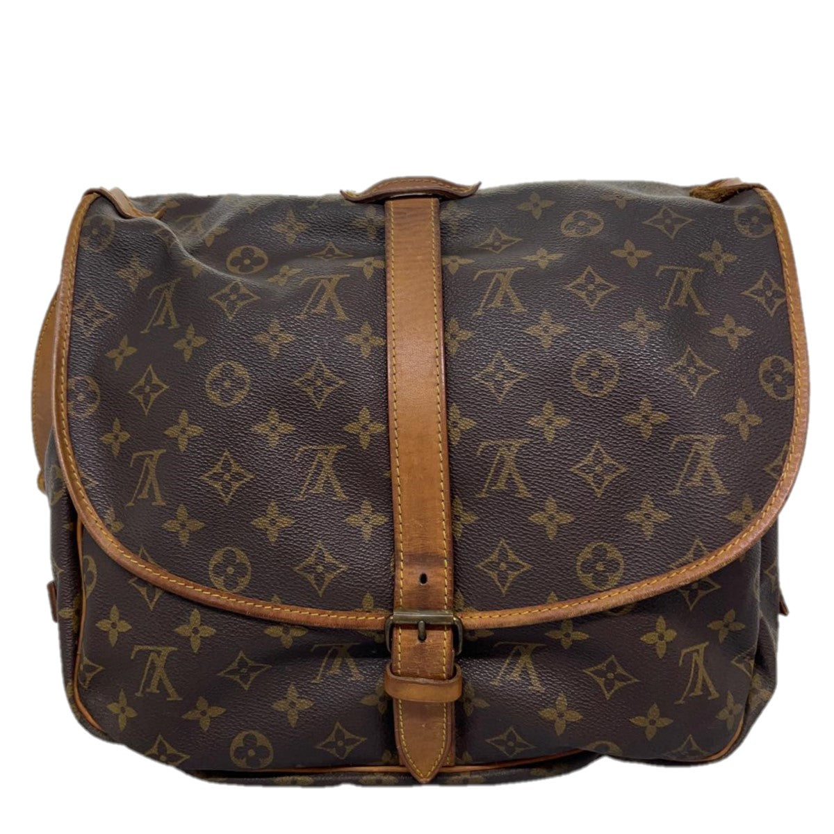 LOUIS VUITTON Monogram Saumur 35 Shoulder Bag M42254 LV jk2817