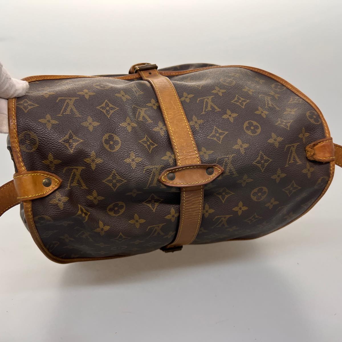 LOUIS VUITTON Monogram Saumur 35 Shoulder Bag M42254 LV jk2817