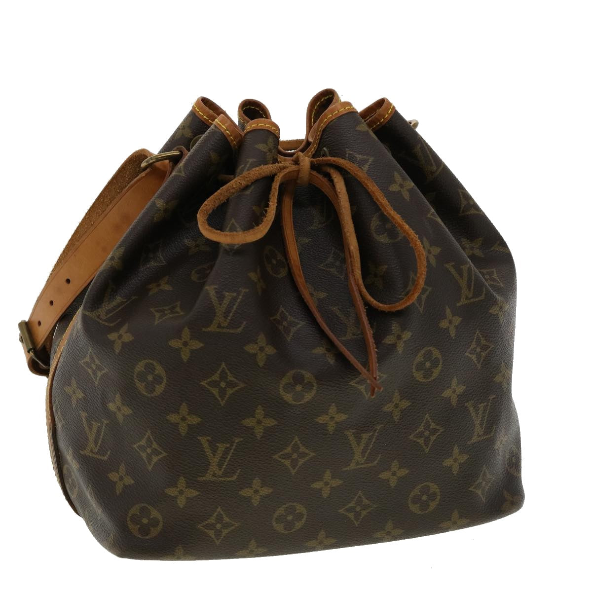 LOUIS VUITTON Monogram Petit Noe Shoulder Bag M42226 LV jk2858