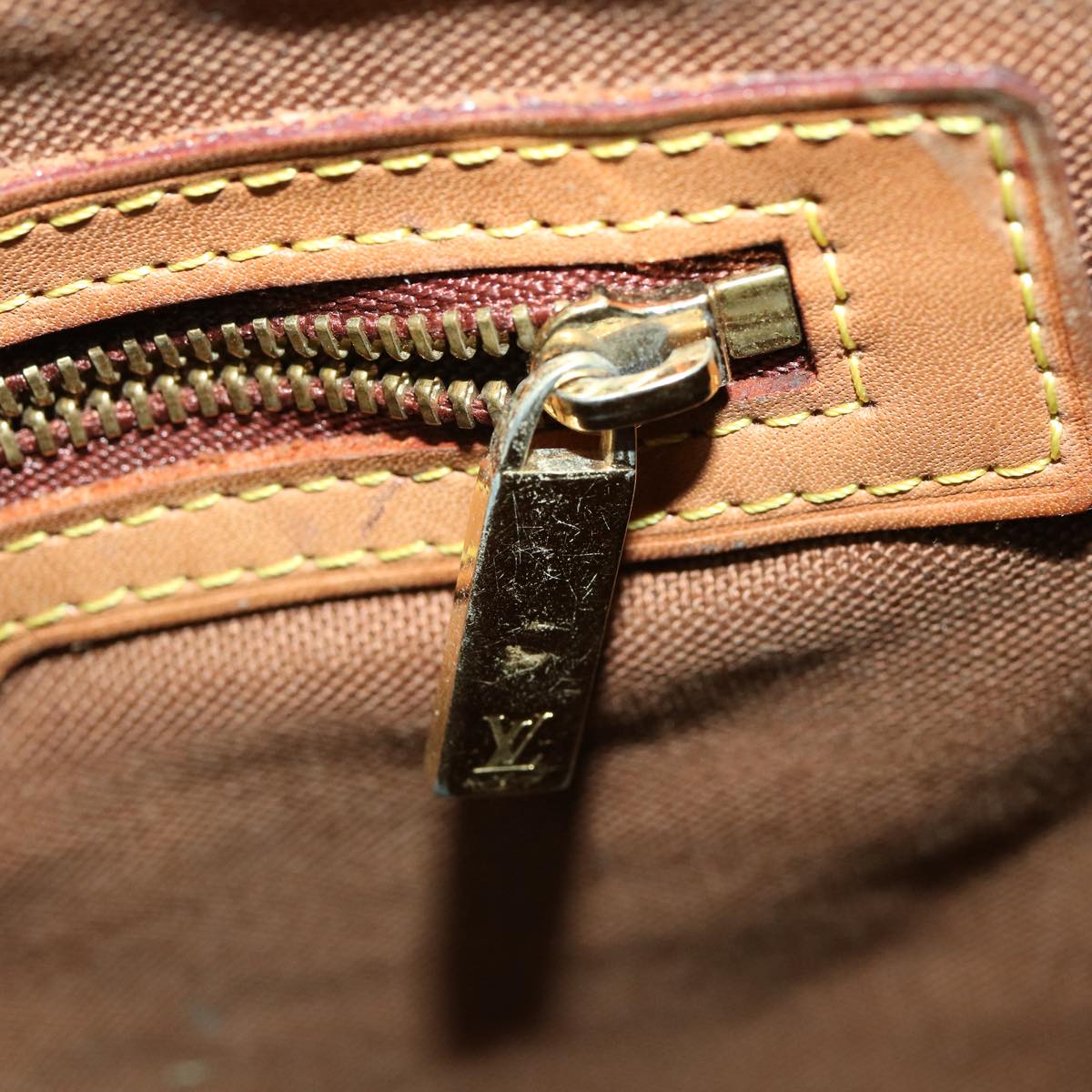 LOUIS VUITTON Monogram Cabas Piano Tote Bag M51148 LV jk2904