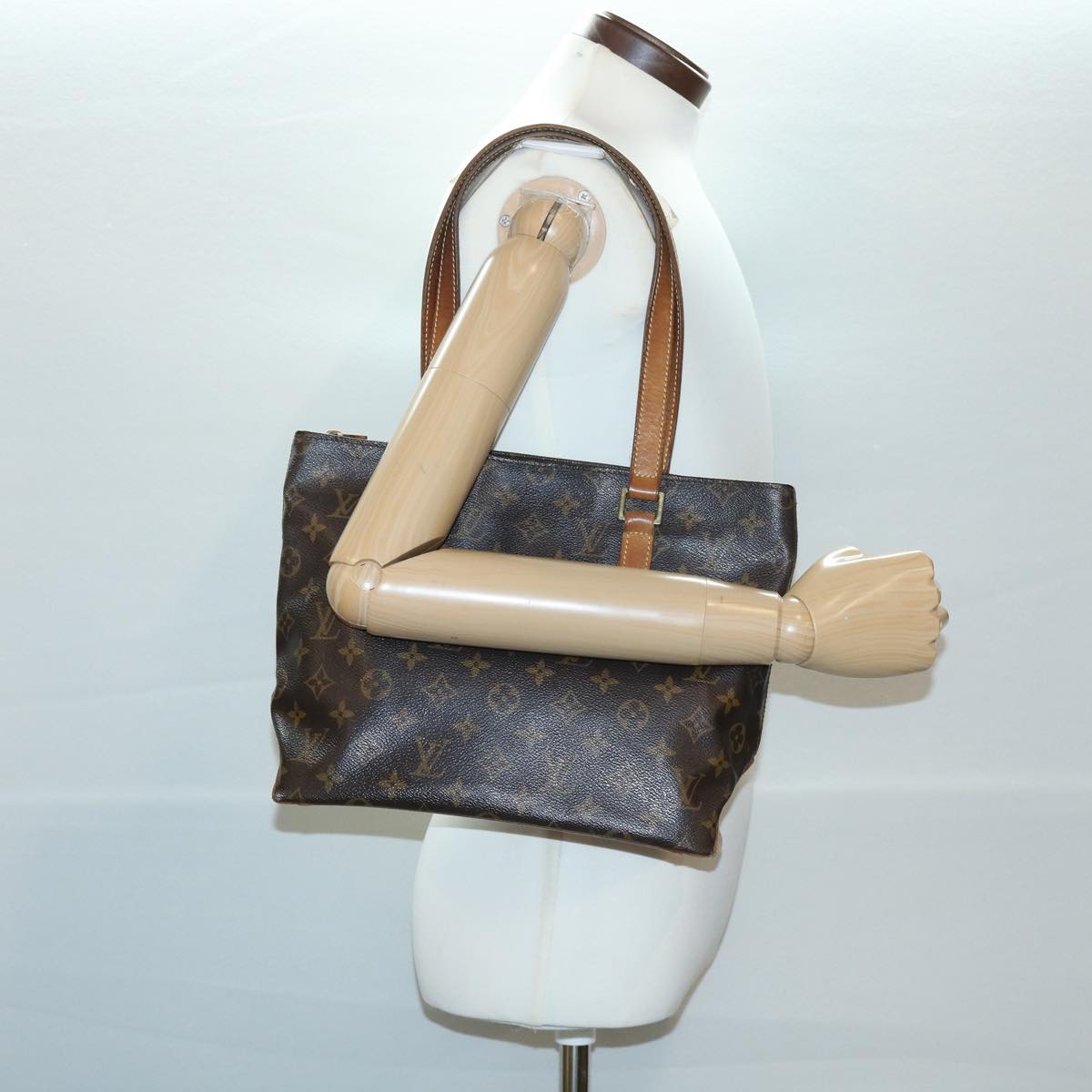 LOUIS VUITTON Monogram Cabas Piano Tote Bag M51148 LV jk2904