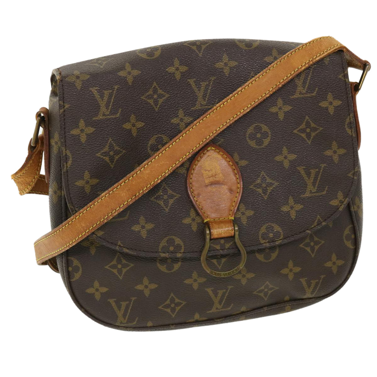 LOUIS VUITTON Monogram Saint Cloud GM Shoulder Bag M51242 LV jk2965
