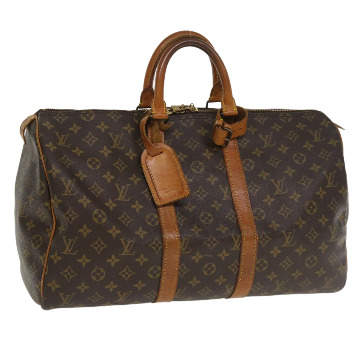 LOUIS VUITTON Monogram Keepall 45 Boston Bag M41428 LV jk3022