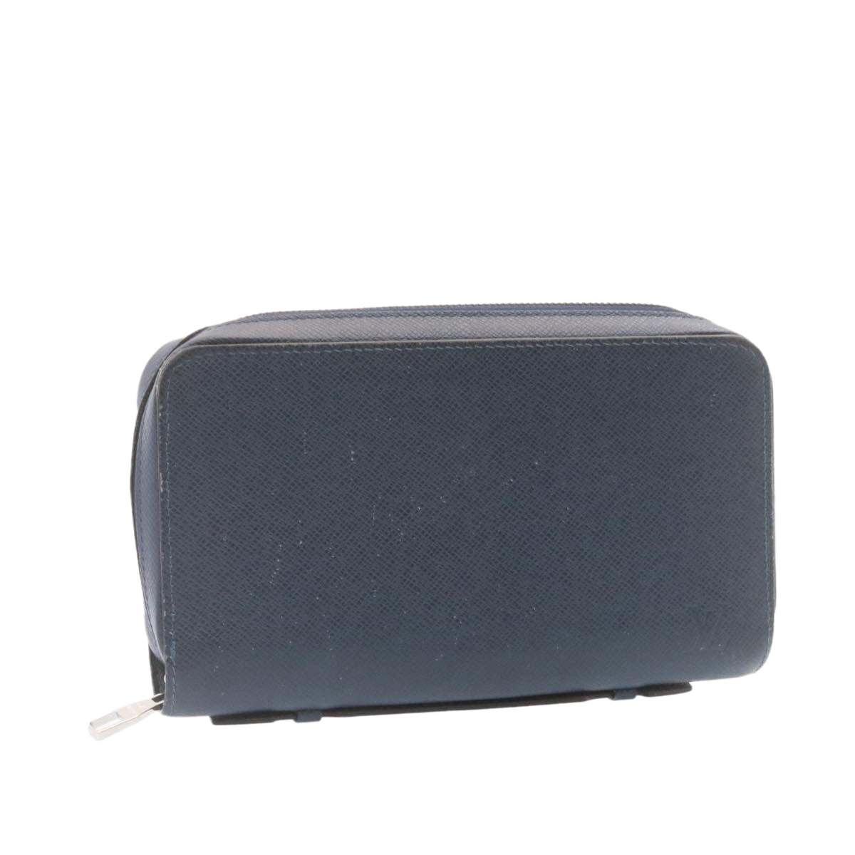 LOUIS VUITTON Taiga Zippy XL Wallet Navy M44276 LV jk328