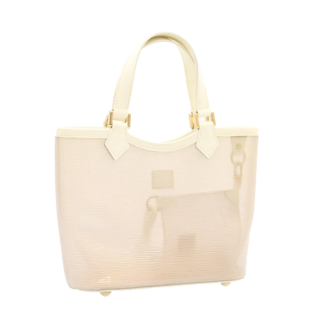 LOUIS VUITTON Epi Plage Mini Lagoon Bay Tote Bag White Clear M92263 jk361