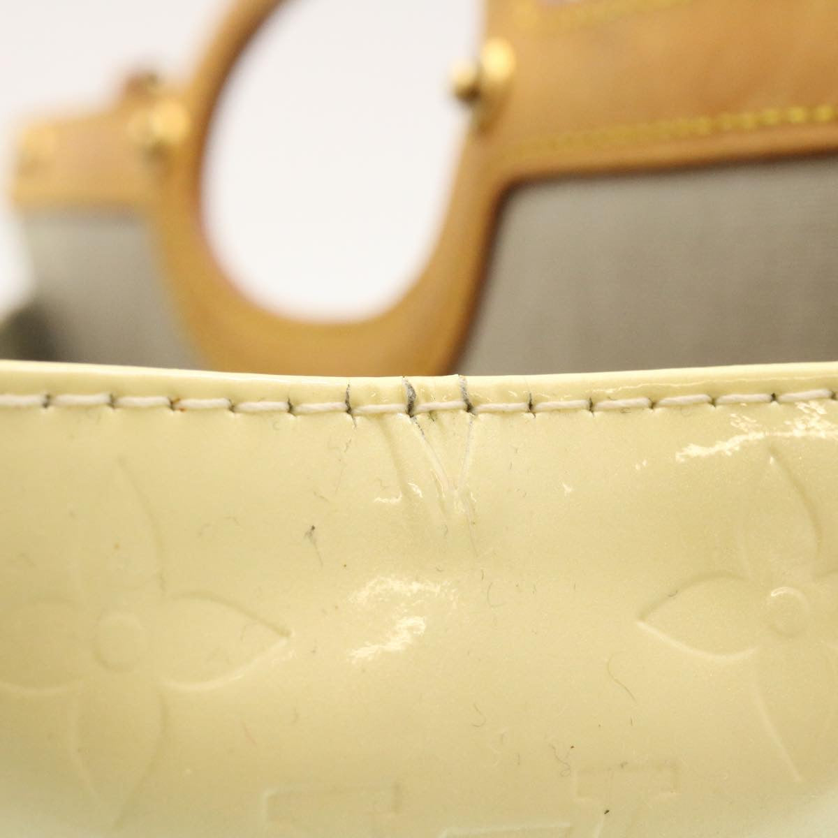 LOUIS VUITTON Monogram Vernis Roxbury Drive Hand Bag Perle M91374 LV jk642