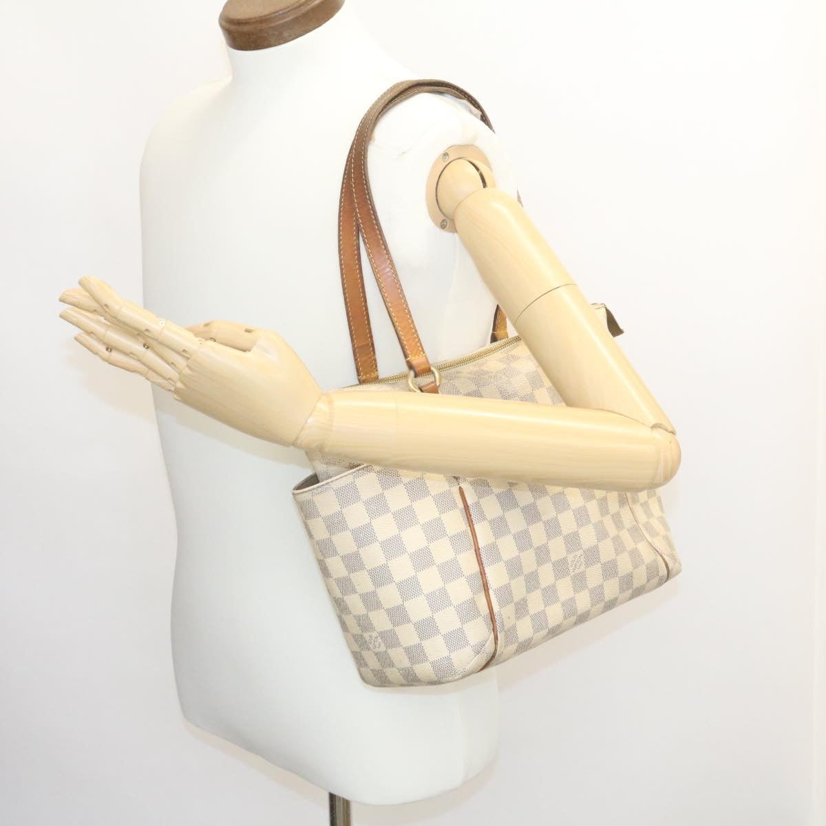 LOUIS VUITTON Damier Azur Totally PM Tote Bag N41280 LV jk687