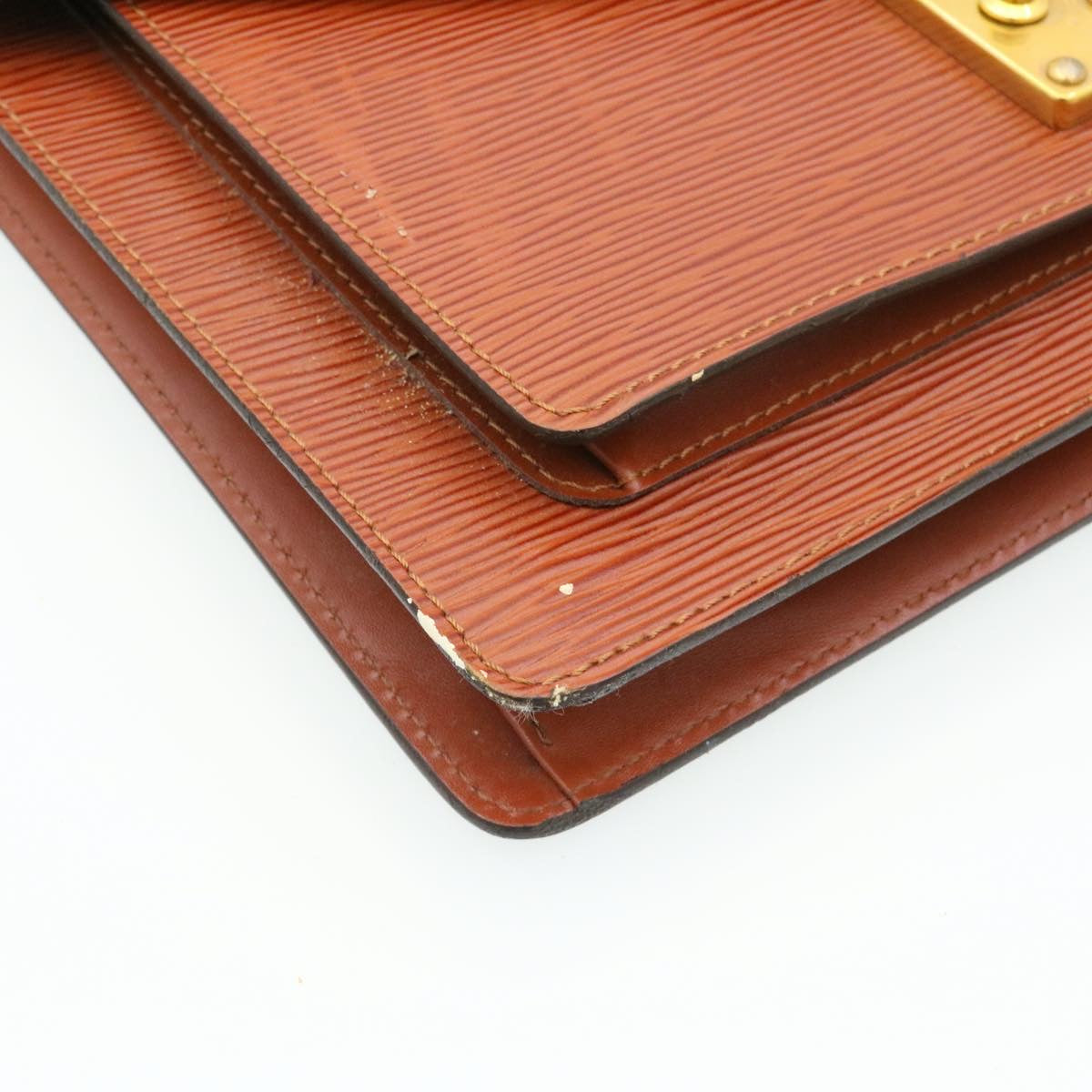 LOUIS VUITTON Epi Monceau Hand Bag Brown M52123 LV jk716