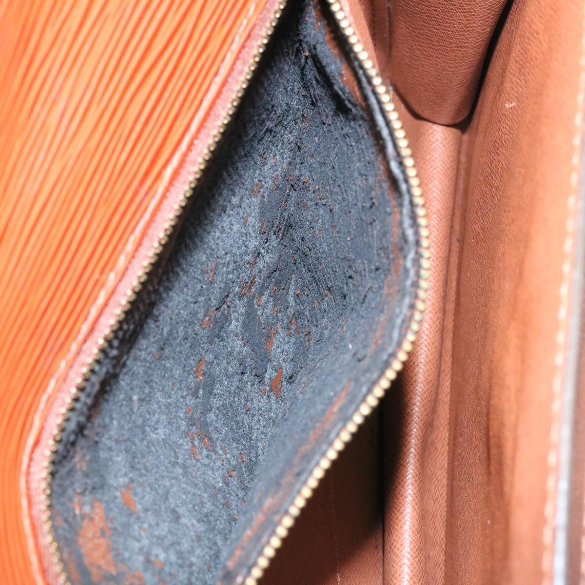 LOUIS VUITTON Epi Monceau Hand Bag Brown M52123 LV jk716