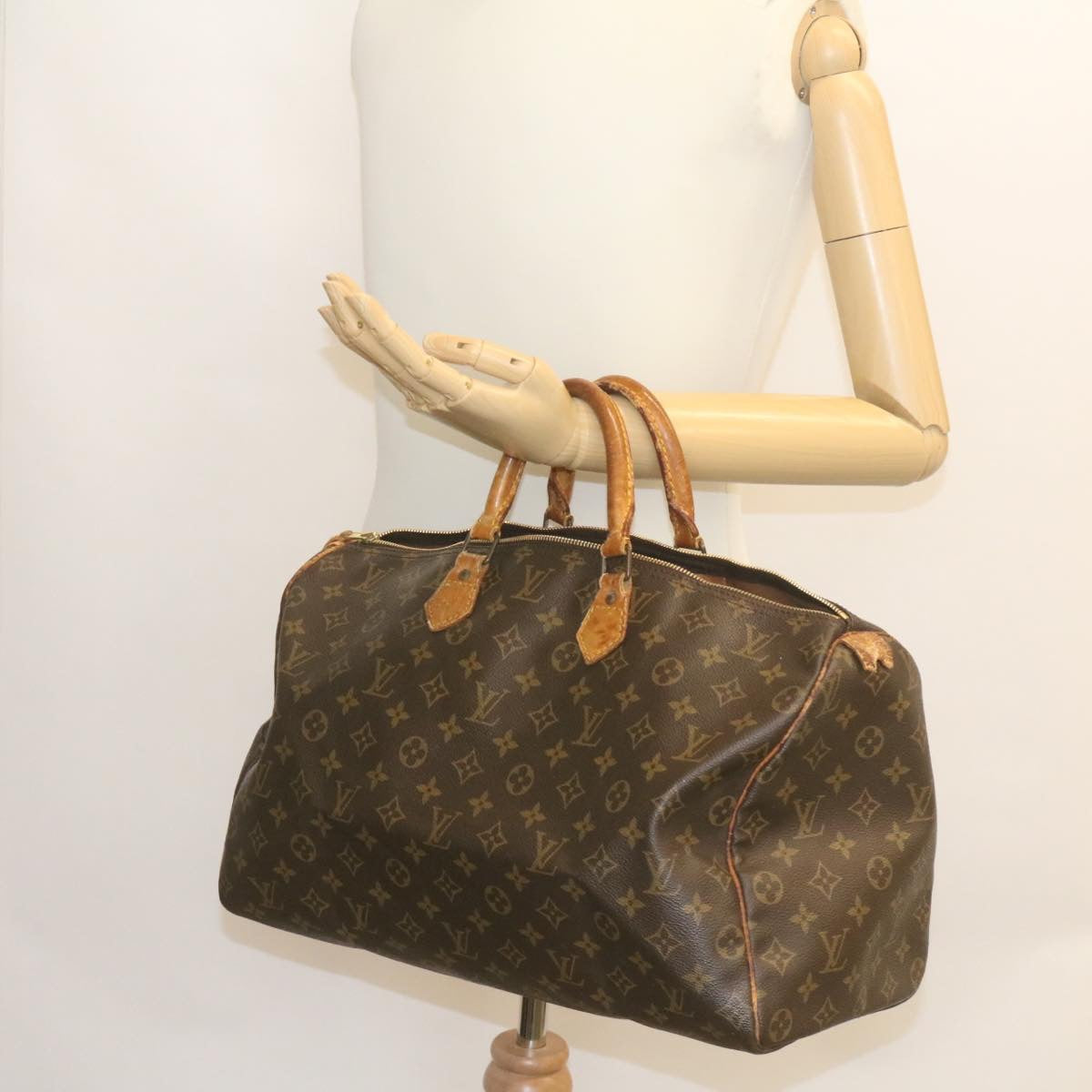 LOUIS VUITTON Monogram Speedy 40 Hand Bag M41522 LV jk755