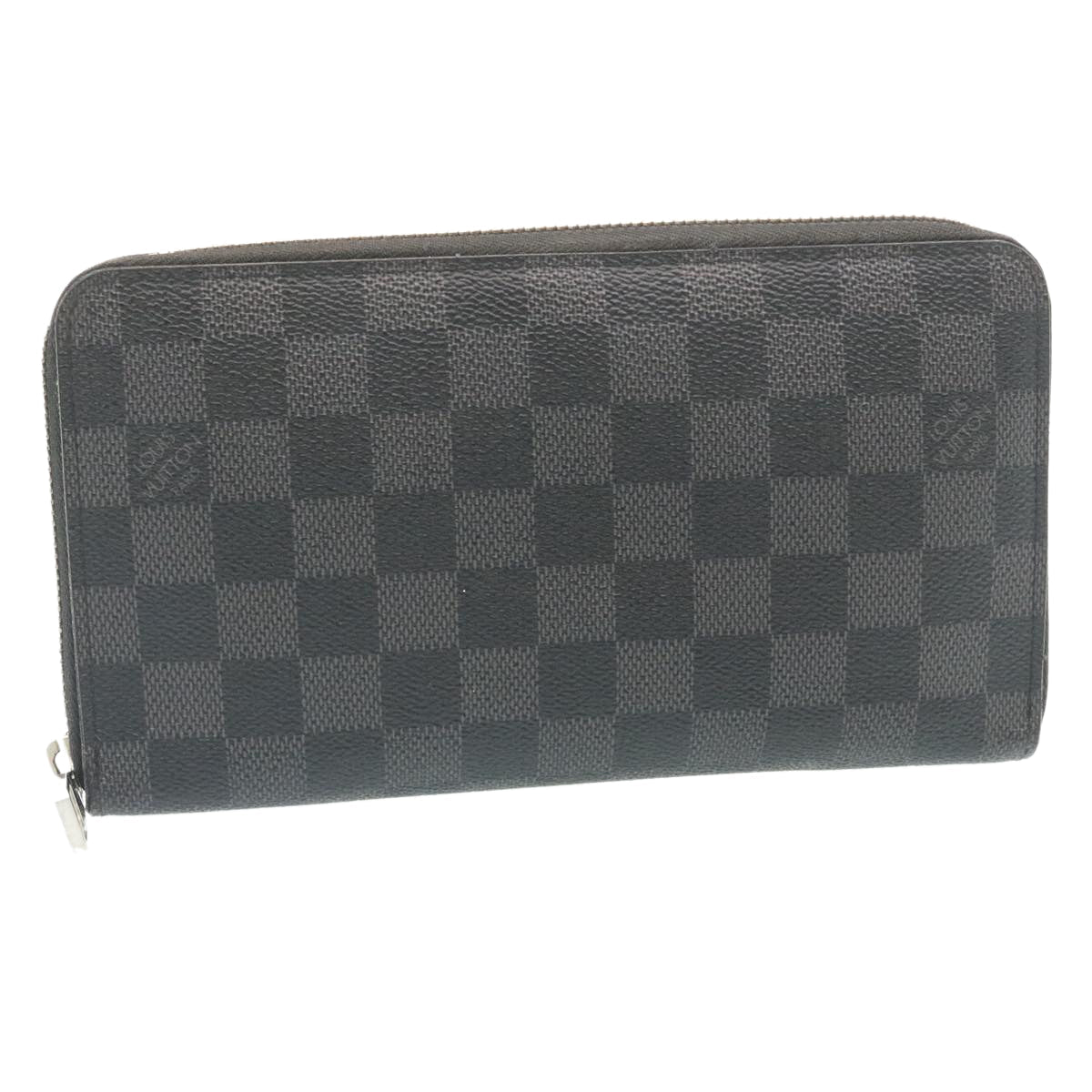 LOUIS VUITTON Damier Graphite Zippy Organizer Long Wallet N63077 LV jk924