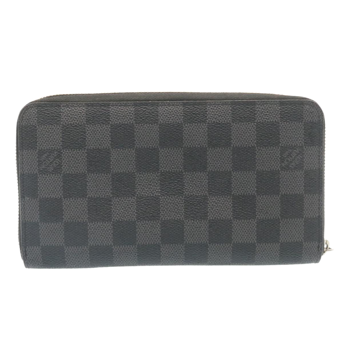 LOUIS VUITTON Damier Graphite Zippy Organizer Long Wallet N63077 LV jk924