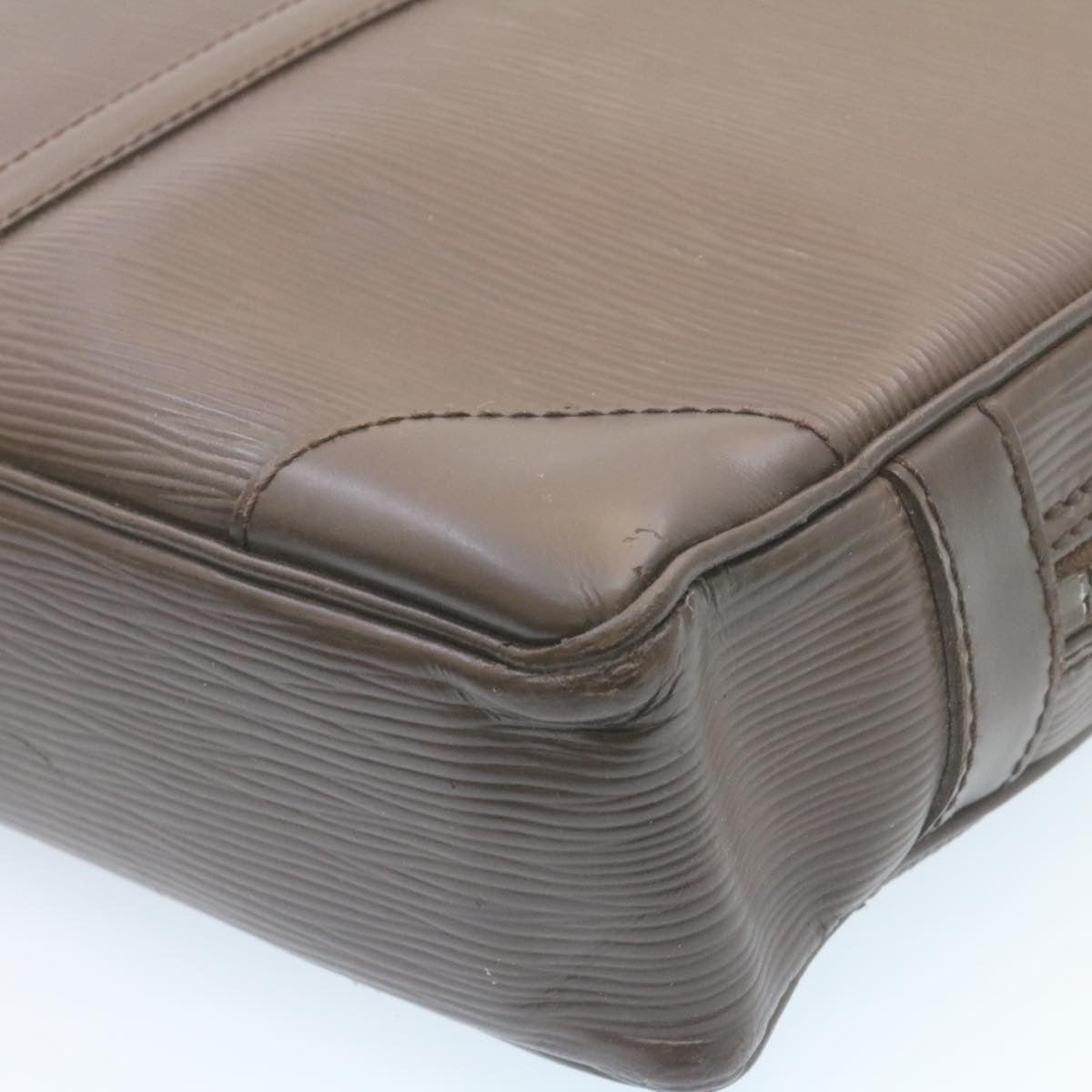 LOUIS VUITTON Epi PorteDocuments Voyage Business Bag Mocha M5909D LV jk943
