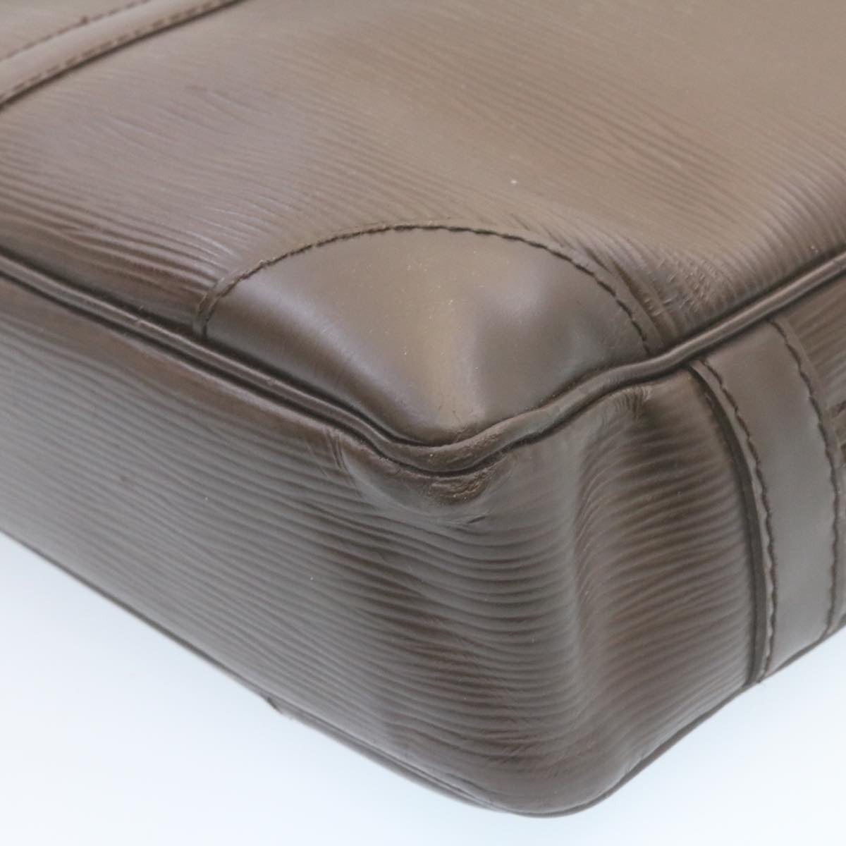 LOUIS VUITTON Epi PorteDocuments Voyage Business Bag Mocha M5909D LV jk943