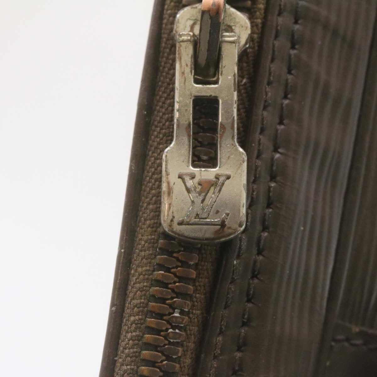 LOUIS VUITTON Epi PorteDocuments Voyage Business Bag Mocha M5909D LV jk943