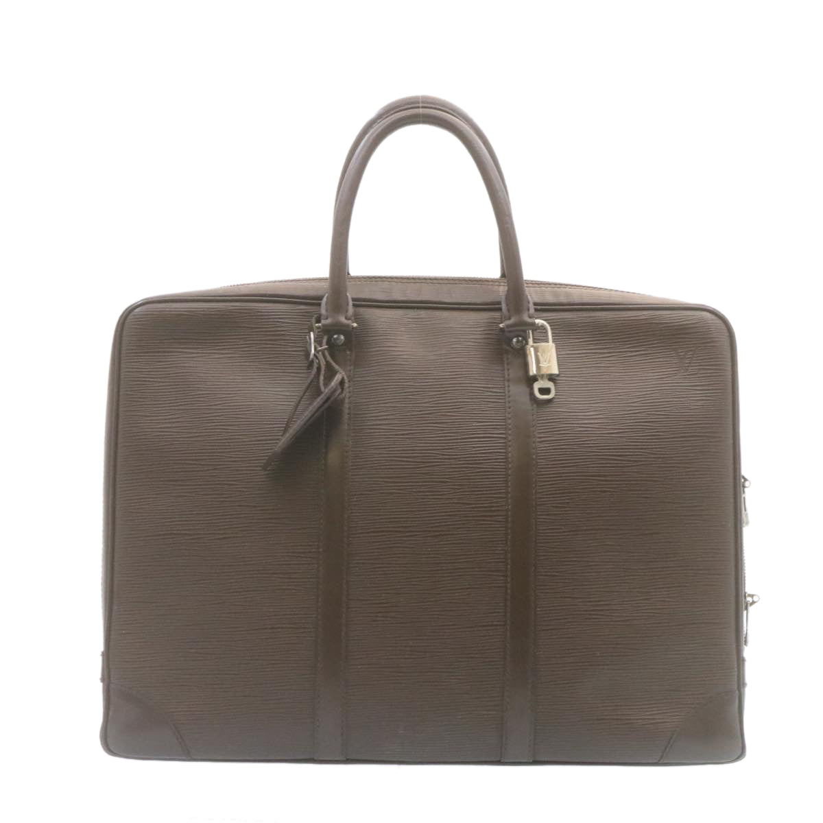 LOUIS VUITTON Epi PorteDocuments Voyage Business Bag Mocha M5909D LV jk943