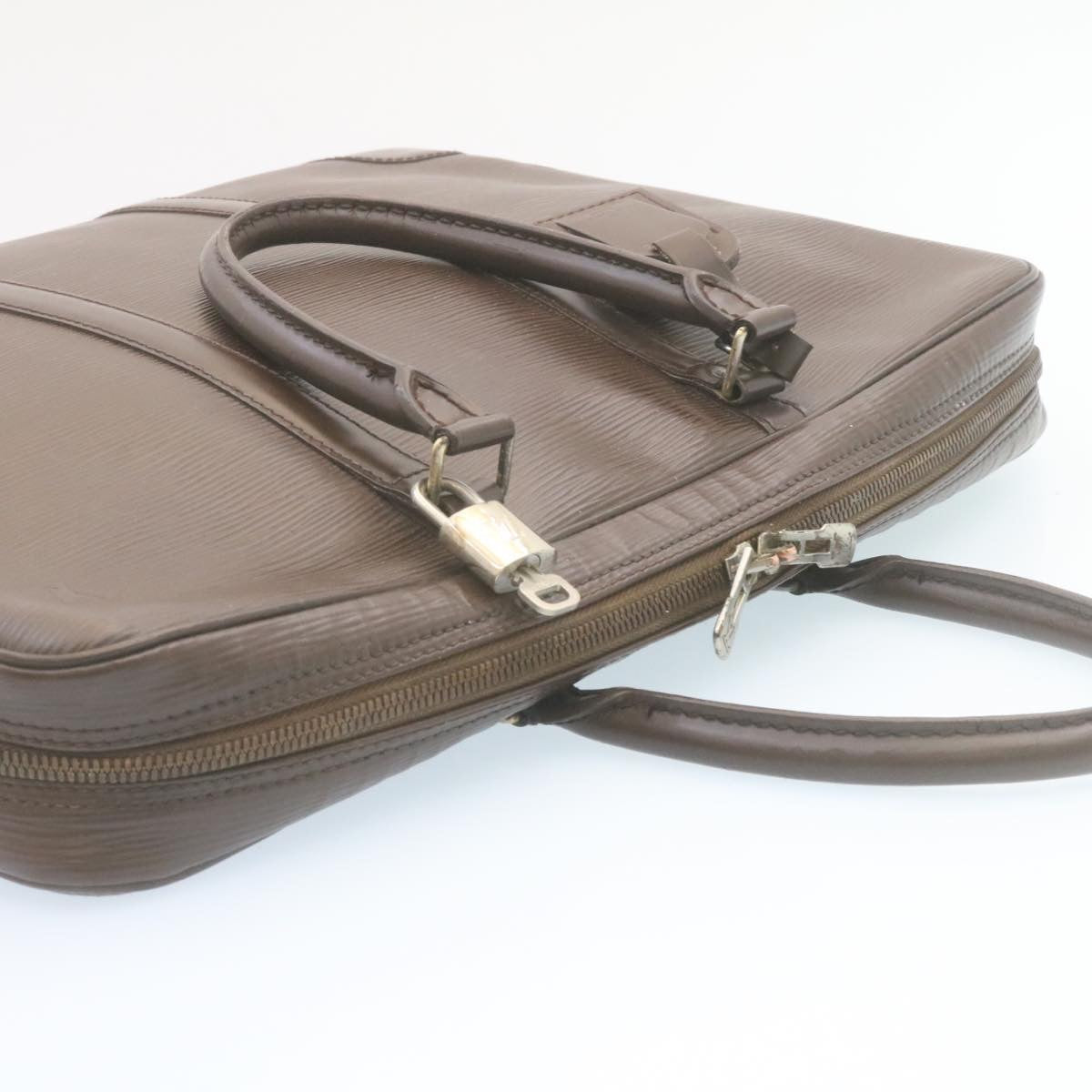 LOUIS VUITTON Epi PorteDocuments Voyage Business Bag Mocha M5909D LV jk943