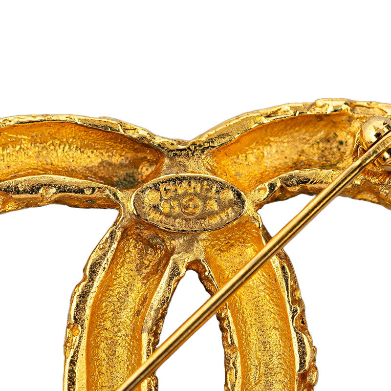 Chanel Vintage Coco Mark Lava Tassel Brooch