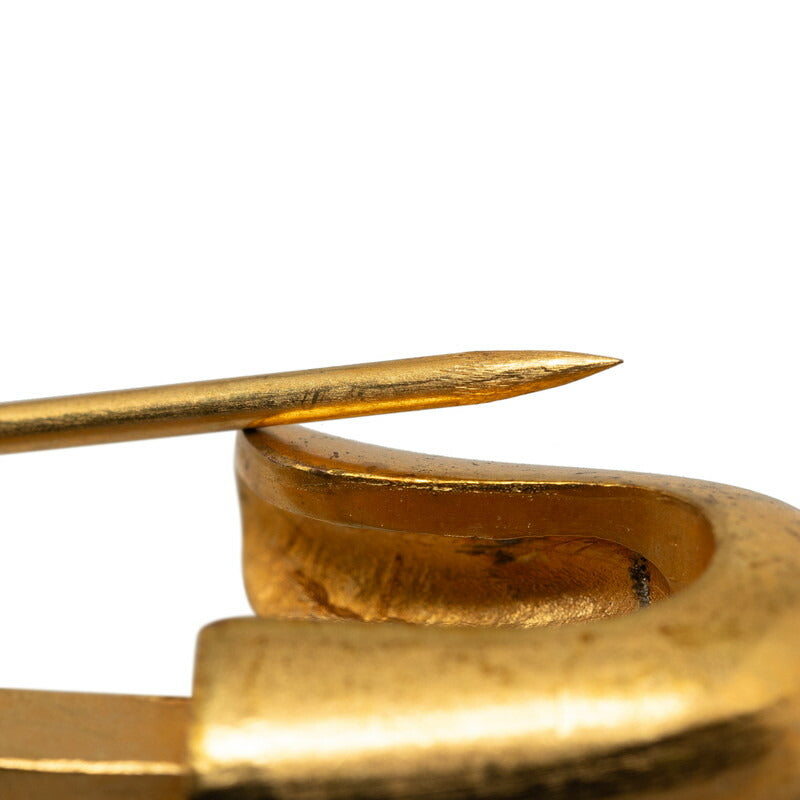 Chanel Vintage Coco Mark Medal Pin Brooch Gold