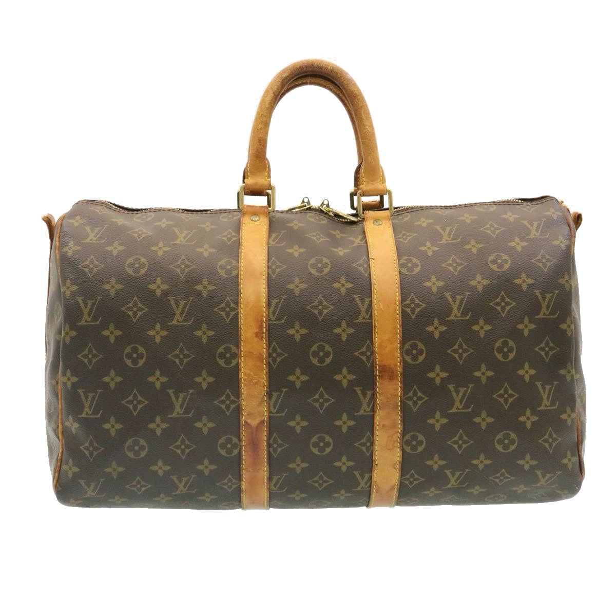 LOUIS VUITTON Monogram Keepall Bandouliere 45 Boston Bag M41418 LV ki1163
