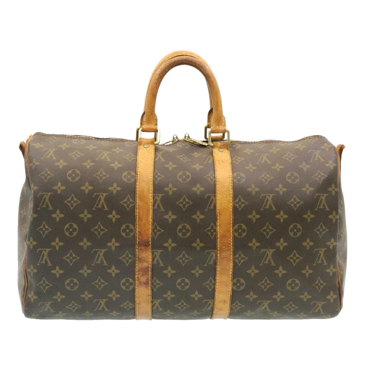 LOUIS VUITTON Monogram Keepall Bandouliere 45 Boston Bag M41418 LV ki1163
