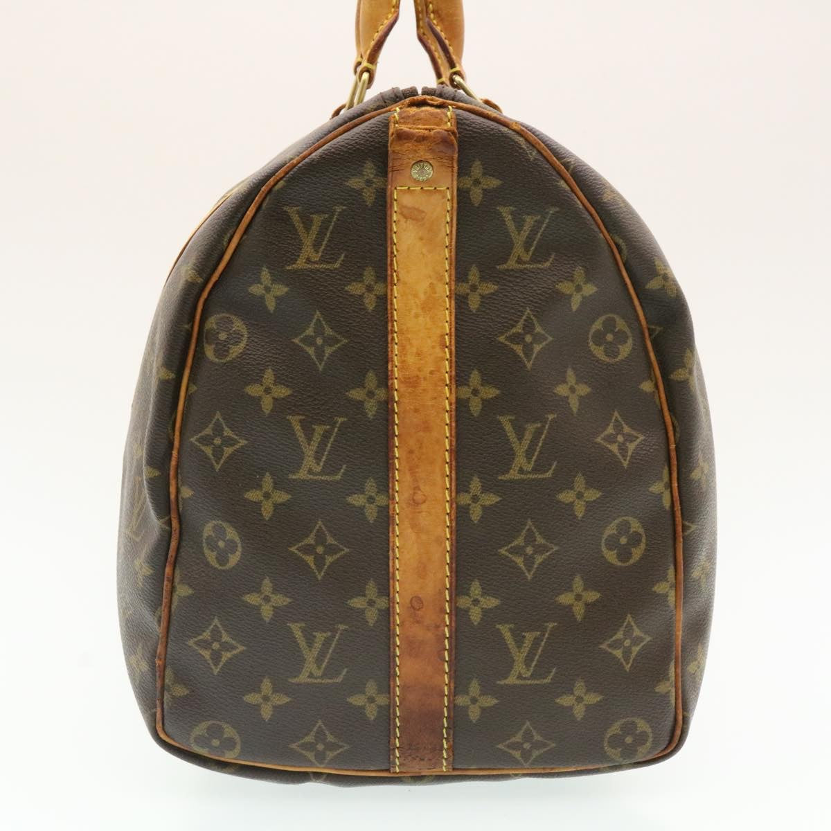 LOUIS VUITTON Monogram Keepall Bandouliere 45 Boston Bag M41418 LV ki1163