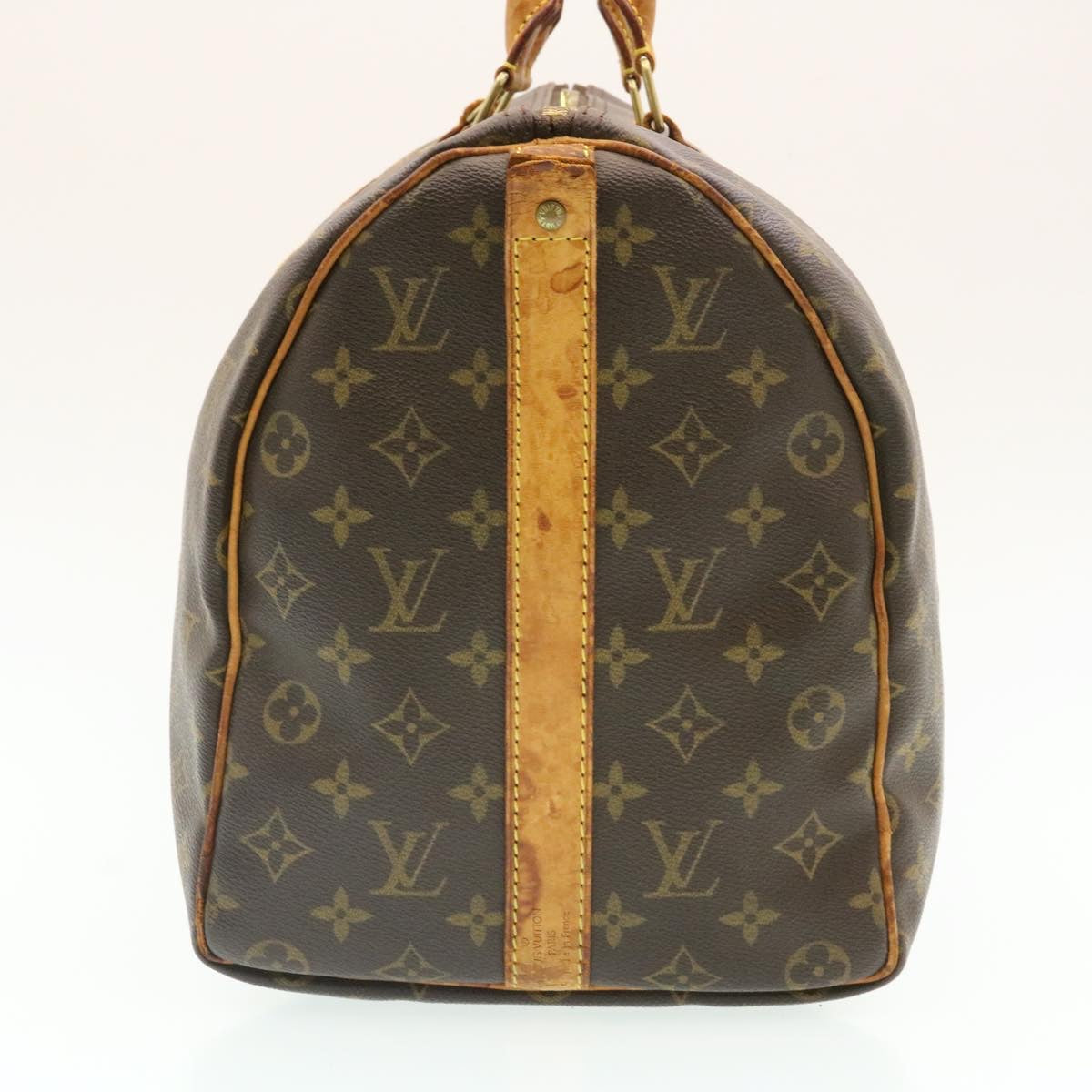 LOUIS VUITTON Monogram Keepall Bandouliere 45 Boston Bag M41418 LV ki1163