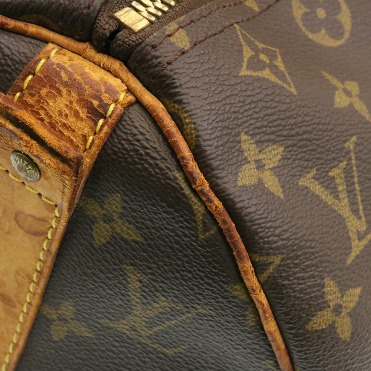 LOUIS VUITTON Monogram Keepall Bandouliere 45 Boston Bag M41418 LV ki1163