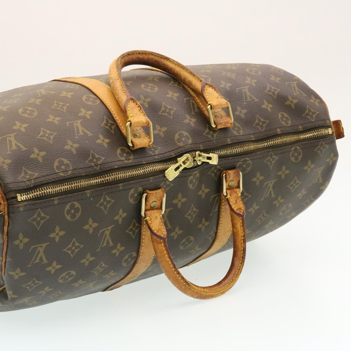 LOUIS VUITTON Monogram Keepall Bandouliere 45 Boston Bag M41418 LV ki1163