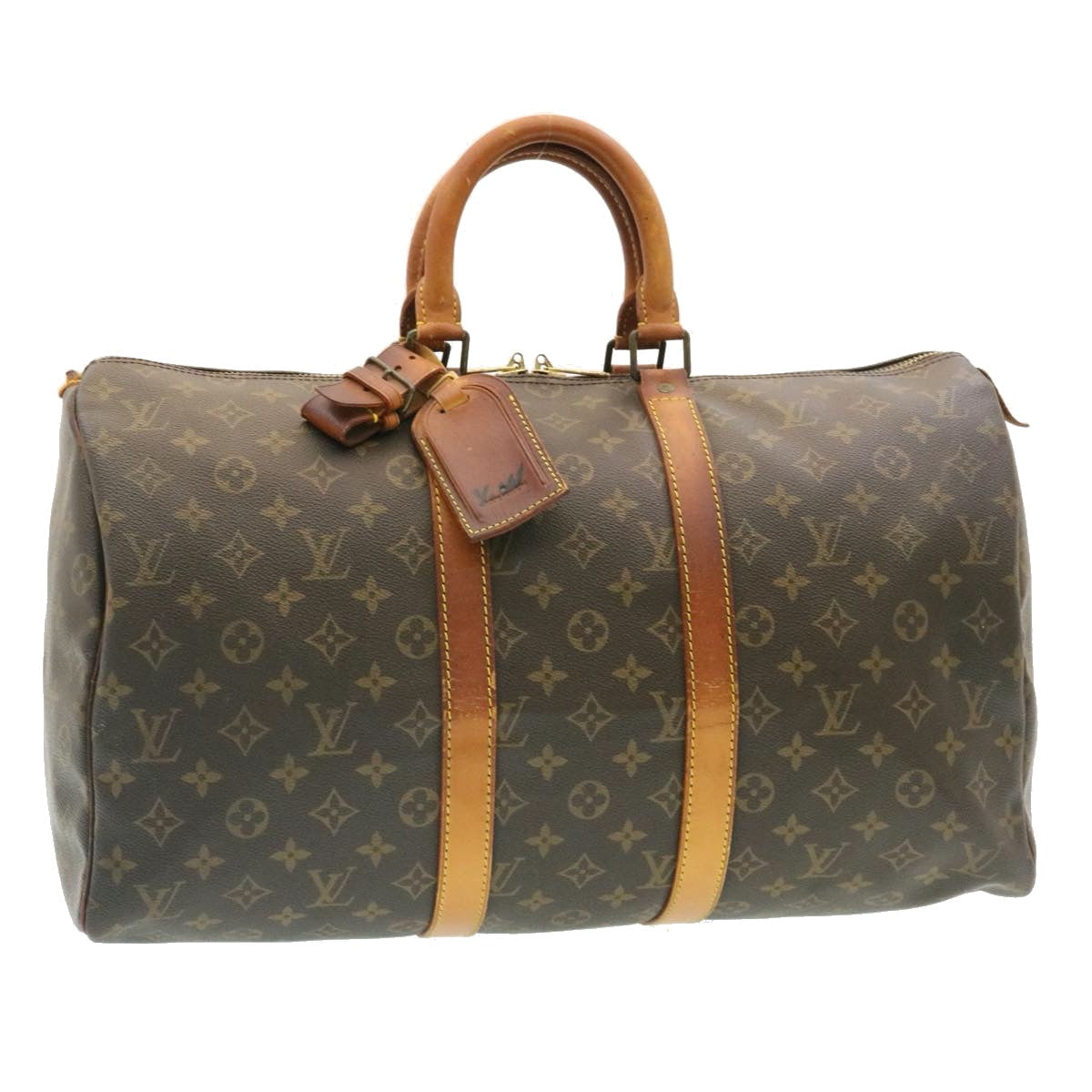 LOUIS VUITTON Monogram Keepall 45 Boston Bag M41428 LV ki1191