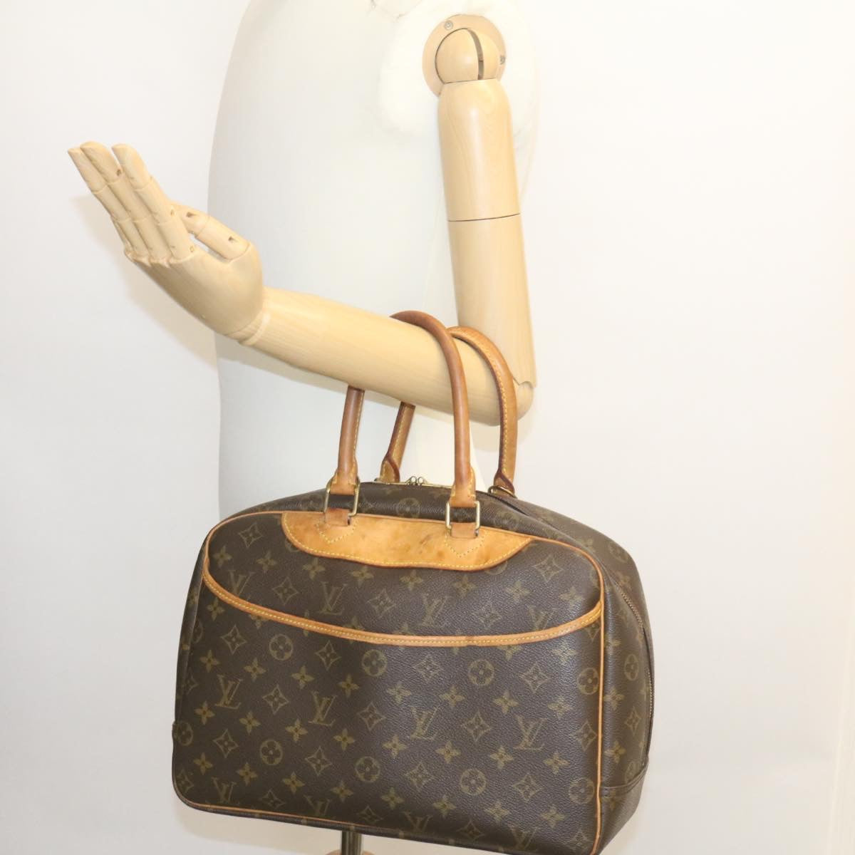 LOUIS VUITTON Monogram Deauville Hand Bag M47270 LV ki1287