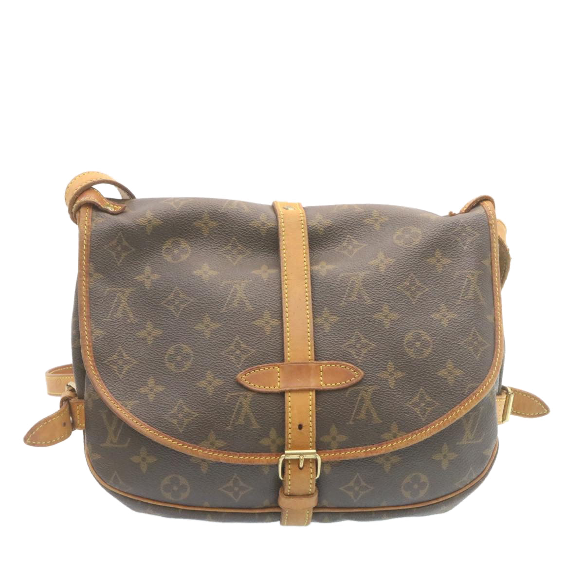 LOUIS VUITTON Monogram Saumur 30 Shoulder Bag M42256 LV ki1540