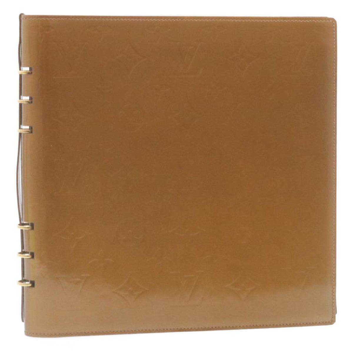 LOUIS VUITTON Monogram Vernis Vendredi Notebook Cover Bronze LV ki1573
