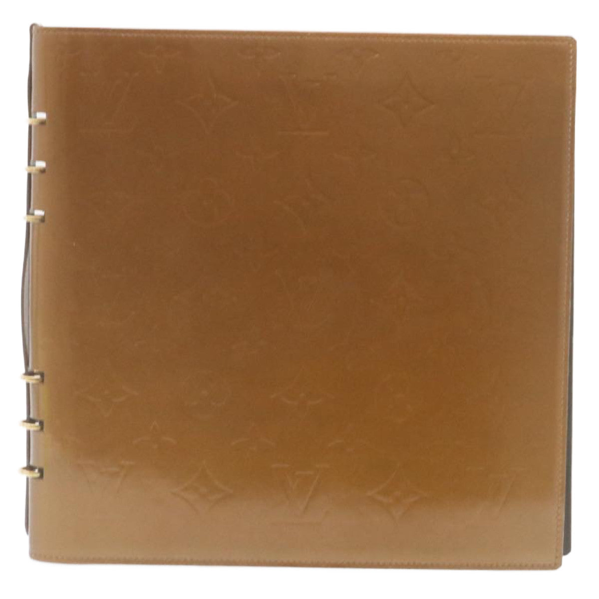 LOUIS VUITTON Monogram Vernis Vendredi Notebook Cover Bronze LV ki1573