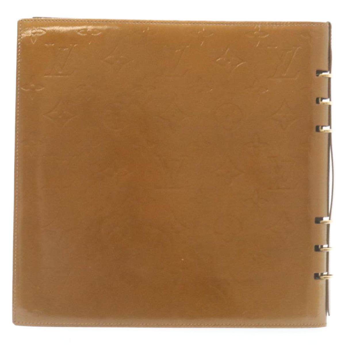 LOUIS VUITTON Monogram Vernis Vendredi Notebook Cover Bronze LV ki1573