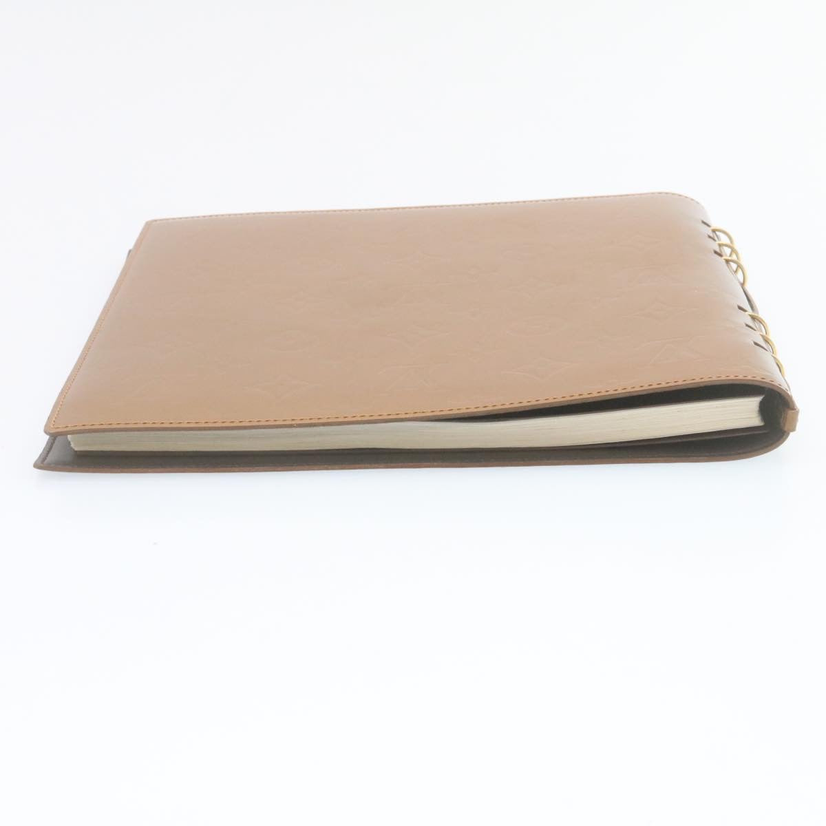 LOUIS VUITTON Monogram Vernis Vendredi Notebook Cover Bronze LV ki1573