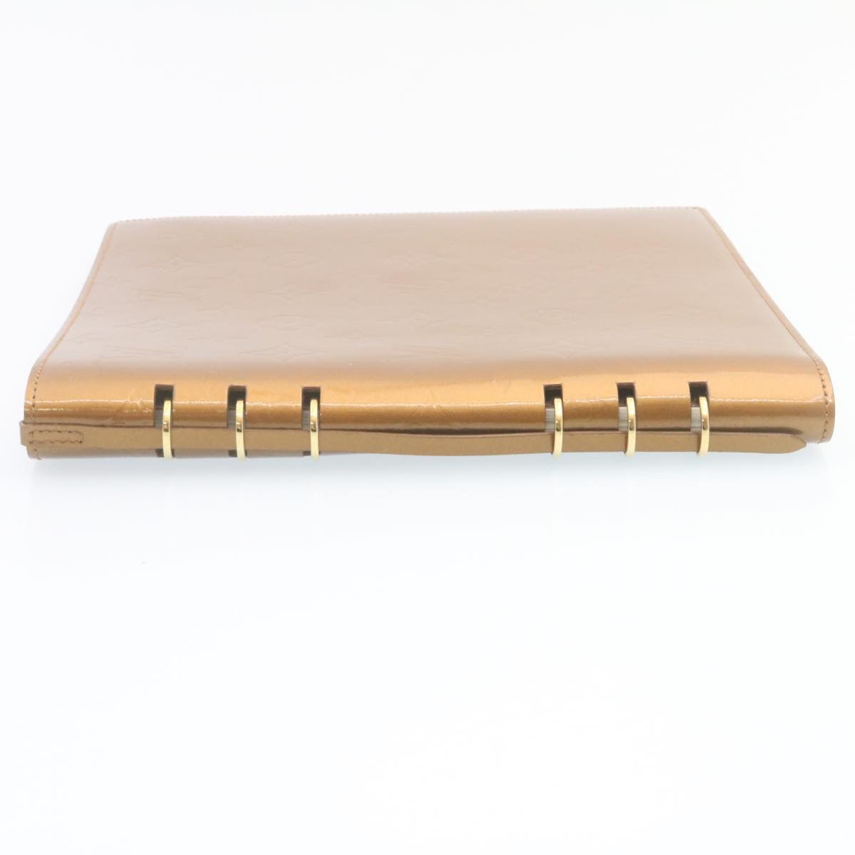 LOUIS VUITTON Monogram Vernis Vendredi Notebook Cover Bronze LV ki1573