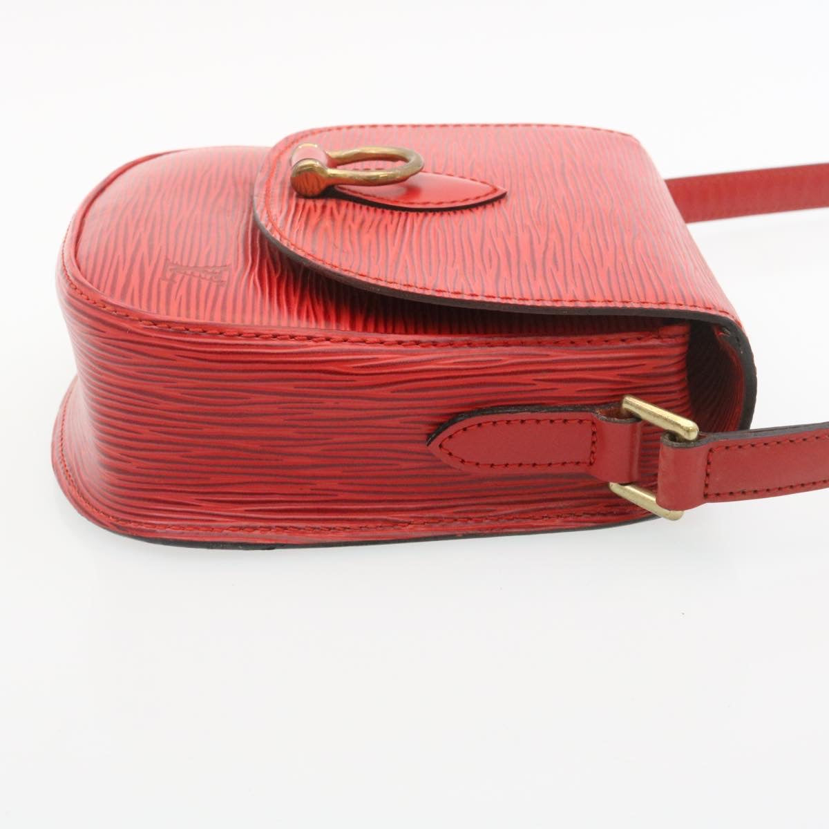 LOUIS VUITTON Epi Saint Cloud PM Shoulder Bag Red M52217 LV ki1622