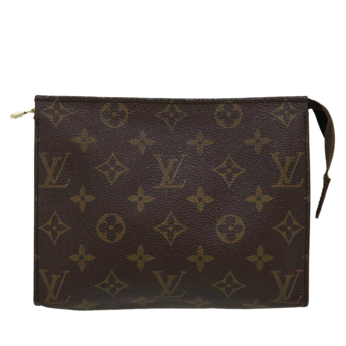 LOUIS VUITTON Monogram Poche Toilette 19 Pouch M47544 LV ki1641