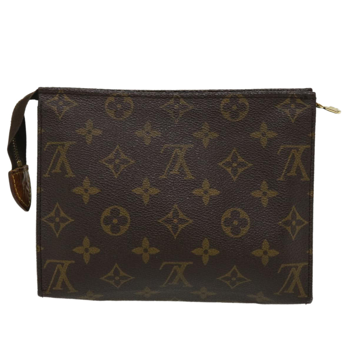 LOUIS VUITTON Monogram Poche Toilette 19 Pouch M47544 LV ki1641